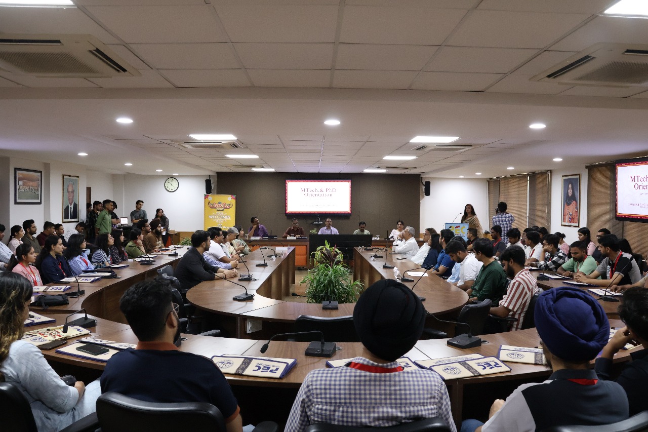 PEC Welcomes M.Tech Batch 2025–2027 with Enthusiasm and Tradition